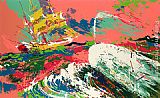 Leroy Neiman Moby Dick Assaulting the Pequod Moby Dick Suite painting